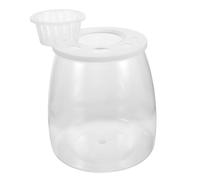 COLLBATH Transparent Goldfish Tank Small Desktop Aquarium Breeding Box for Home Decor Durable Plastic Design Space Saving for Freshwater Fish Display and Decoration