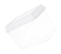 COLLBATH Transparent Leakproof Bread Toast Box for Kitchen Fridge Organizer Fresh Keep Storage Container with Airtight Seal Convenient Crisper for Fruit Snacks and Food