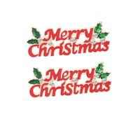COLLBATH Unique Christmas Enamel Pins 2 Pcs Flashing Led Brooches Cartoon Christmas Elements Women's Decorative Pins