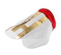 COLLBATH Unisex Cardinal Costume Hat for Adults and Lightweight Fade-resistant Clerical Headgear Quick Wear Religious Miter for Halloween Nativity Pageants Theatrical Plays and Church