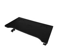 COLLBATH Universal Folding Wheelchair Dining Table with Cup Holder, Lightweight Portable Tray for Eating and Mobility Aid, Black Folding Table Suitable for Adult Wheelchair Use