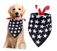 COLLBATH Usa Flag Design Dog Bandanna Collar Bib for Pet Stylish Dog Necklace Decor Multifunctional Pet Accessory