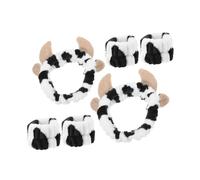 COLLBATH Versatile Cow Horn Headband Set Makeup Spa Hair Bands Comfortable Elastic for Women's Skincare Routine