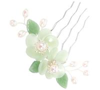 COLLBATH Vintage Floral Pearl Hair Comb Lightweight Chinese Inserted Combs for Women Bridesmaid Elegant Hair Bun Accessories with Smooth Polished Surface and Comfortable