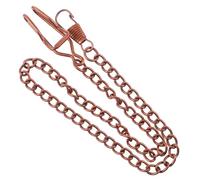 COLLBATH Vintage Pocket Watch Chain 37.5cm Copper Tone 3pcs Set Decorative Clip Chains for Men and Jeans Belt Suitable for Mechanical Pocket Watches