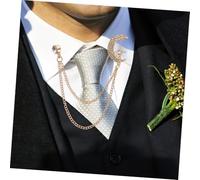 COLLBATH Vintage Rhinestone Brooch Lapel Pin with Star Moon Tassel Chain British Style Collar Clip for Shirts Lightweight Badge Accessory for Women Men Elegant Cardigan Clip Birthday