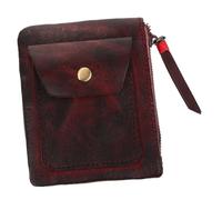 COLLBATH Vintage Small Coin Pouch Vegetable Tanned Leather Coin Wallet Men's Purse