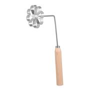 COLLBATH Waffle Mold Baking Tool Beginner-Friendly Aluminium Alloy and Floral Pattern with Anti-Scald Handle for Rosettes and Fried Snacks the Kitchen