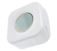 COLLBATH Wall-Mounted Multi-Purpose Plastic Wrap and Fresh Bag Dispenser Box for Kitchen Bathroom Living Space-Saving Storage Container for Shower Caps and Shoe Covers Elegant White
