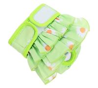 COLLBATH Washable Female Dog Period Pant Absorbent Pet Diaper for Dogs Reusable Nappies Hook and Closure for Heat and Floral Design