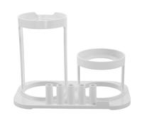 COLLBATH Water Flosser Holder Space-Saving Organizer Stand for Bathroom Countertop Dental Flosser Tip Storage with Open Design Multipurpose Toothbrush and Oral Irrigator Accessory Holder