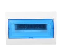 COLLBATH Weatherproof Plastic Circuit Breaker Box 12-Way Distribution Enclosure DIN Rail for Outdoor Garden and Garage Electrical Wiring