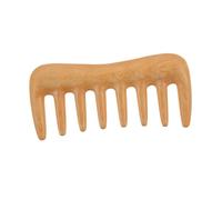 COLLBATH Wide Tooth Wooden Massage Comb for Natural Boxwood Scalp Guasha Hairbrush Static Rounded Teeth for Curly Wavy Long Hair Care Portable Small for Go Head Massage