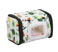 COLLBATH Winter Warm Cotton Bird Cage Bed for Parakeets Cockatiels Conures Cozy Hanging Nest with Thermal Insulation Easy-clean Cotton Hammock for Small Parrots and Lovebirds