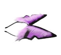 COLLBATH Wolf Ear Head Hoop Plush Headband for Adult Cosplay Featuring Realistic Fur Texture and Wolf Ears Design for Halloween Costume Parties and Themed Events