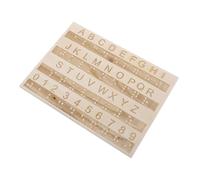 COLLBATH Wooden Alphabet Tracing Board for Essential Montessori Learning Tool for Blind Portable Tactile Letter and Number Practice Board
