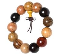 COLLBATH Wooden Bead Bracelet Buddha Bead 18Mm for Men Ethnic Style Suitable for Meditation and Casual Wear