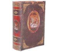 COLLBATH Wooden Bible Storage Box Christmas Shape Ornament Candy Box Decor for Party Favor