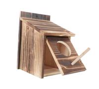 COLLBATH Wooden Bird Feeder House Outdoor Garden Decorative Birdcage Lightweight Durable Pet Feeder for Wild Birds