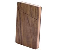 COLLBATH Wooden Business Card Holder with Capacity Elegant Design for Men Portable Slim Card Storage Box Corporate Business Partners and Clients