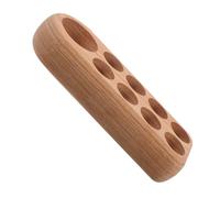 COLLBATH Wooden Essential Oil Holder Organizer Rack with Slots for Bottles Display Storage Stand for Nail Polish Perfume and Bottles Display Shelf for Bedroom Bathroom Office