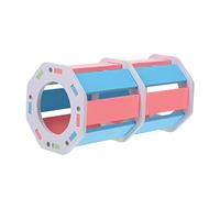 COLLBATH Wooden Hamster Climbing Tube Colorful Pet Tunnel Toy for Hamsters Gerbils and Animals and Safe Wooden Construction for Active Play and Stress Relief