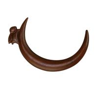 COLLBATH Wooden Moon Hair Fork Hairpin for Women Hand-carved Chinese Traditional Hair Stick Lightweight Elegant for Updos Suitable for Hanfu and Everyday Wear