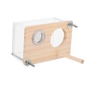 COLLBATH Wooden Parakeet Nesting Box Bird House for Cage Indoor Breeding Box Hummingbird Squirrel and Budgie Compatibility