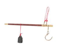 COLLBATH Wooden Scale Handheld Vintage Chinese Medicine Scale Home Kitchen Use Portable Pole