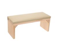 COLLBATH Wooden Wrist Rest Cushion Hand Support Pillow for Manicure Nail Art Salon Use Comfortable Firm Hand Rest Pad for Nail Training and Personal Beauty Care