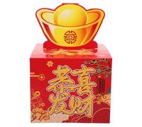 COLLBATH Year Money Pull Box with Card and Easy Assembly Cash Container for Chinese Year Party Favor Surprise Present Box for Money Tickets and Certificates