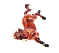 COLLBATH Zinc Alloy Horse Year Brooch Pin with Artistic Running Horse Motif Enamel Lapel Pin for Women Clothing Celebrating Chinese Year Elegance