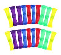 Colle Fidget Sensory Toys for Autism, 20Pcs Braided Mesh Tube with Marbles Stress Relief Toy Help Relieve Stress Anxiety Relief Fidgets Toy for Kids and Adults