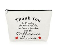 Colleague Appreciation Gifts Makeup Bag Coworker Leaving Gifts Thank You Gifts for Boss Manager Employee Teacher Friend Farewell Gifts Christmas Travel Cosmetic Pouch Goodbye Gifts Bestie Gifts