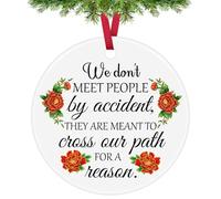 Colleague Going Away Gift Christmas Ornaments Inspirational Gift for Women Men Graduation Gifts Leaving Gifts for Friends Teacher Friendship Coworker Appreciation Gifts Farewell Gift Ceramic Ornament