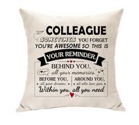 Colleague Leaving Gifts Sometime You Forget You Are Awesome Colleague Cushuion Cover Throw Pillow Cover Decoration Gifts for Coworker Appreciation Gifts for Her Him Birthday Christmas (Colleague)