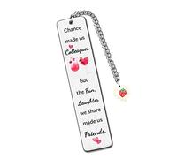 Colleague Woman Bookmarks Good Friendship Appreciate Gift Women Friends Dimission Accompany Keepsake Birthday Gift Christmas Long Distance Thanksgiving Present Book Accessory Chance Made Us Colleagues