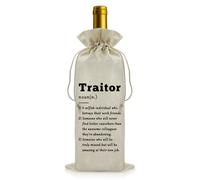 Colleagues Gift Funny New Job Gift Wine Gift Bags Leaving Gift for Colleagues Teachers Goodbye Farewell Gift Coworker Gift for Women Men Leaving Going Away Gift Wine Bottle Bag