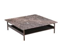 Collect Coffee Table 120x120 Emperador Marble /Dark Brown Oak