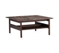 Collect Coffee Table 78x78 Emperador Marble /Dark Brown Oak