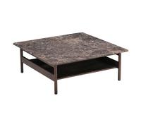 Collect Coffee Table 95x95 Emperador Marble /Dark Brown Oak