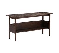 Collect Console Table 120x45 Emperador Marble /Dark Brown Oak