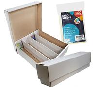 collect-it Giant Deck Boxes Bundle - Storage (White) for 5000 Cards (Magic/Pokemon/YuGiOh/Digimon/TCG Cards) Sleeves