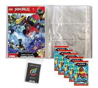 collect-it Lego Ninjago Series 7 Trading Cards Bundle with 1 Empty Portfolio Folder + 5 Boosters and 40 Sleeves