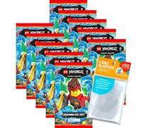 collect-it Ninjago Series 7 Trading Cards Bundle with 10 Boosters and 40 Sleeves