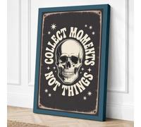 Collect Moments Not Things Canvas Wall Art Print 18x12 Inch