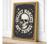 Collect Moments Not Things Canvas Wall Art Print 24x16 Inch