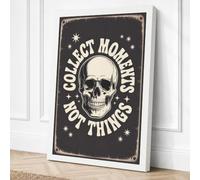 Collect Moments Not Things Canvas Wall Art Print 36x24 Inch