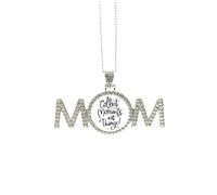 Collect Moments Not Things Quote Mothers Day Gift for Mom Nana Grandma Necklace Birthday Jewelry