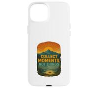 Collect Moments Not Things Retro Mountain Lake Landscape Case for iPhone 15 Plus